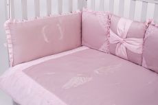 Дитячий постільний комплект Veres Angel wings pink 6 одиниць